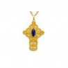 18K Gold filigree pendant "CROCE"