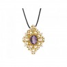 Pendente in oro "GEOMETRIE VIOLA"