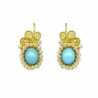 Orecchini in oro 18Kt "LUCE TURCHESE"