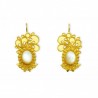 18K Gold filigree earrings "VIA LATTEA"