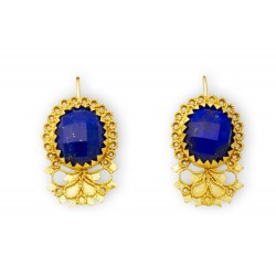 Orecchini in filigrana in oro 18Kt "BLU MARE"