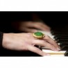 Anello in oro 18Kt "LUCE VERDE"