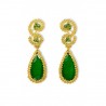 18K Gold filigree earrings "AURORA BOREALE"