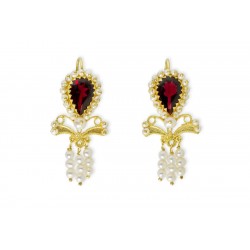18K Gold filigree earrings "DONZELLA"