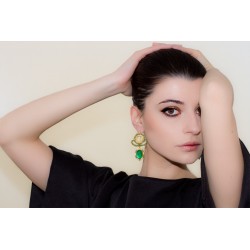 Orecchini in oro 18Kt "AURORA VERDE"